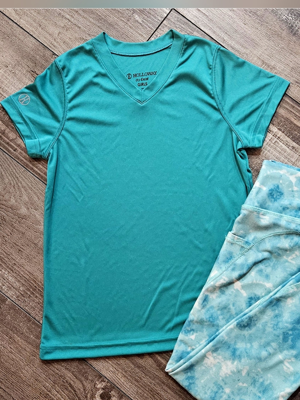 Holloway Girls Teal Short Sleeve Tee Size Small